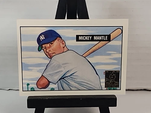 MICKEY MANTLE N.Y. YANKEES 1996 TOPPS 1951 BOWMAN #253 ROOKIE BASEBALL CARD