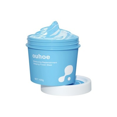 Hydrating Sleeping Mask with Hyaluronic Acid, Brightening Overnight Gel Mask