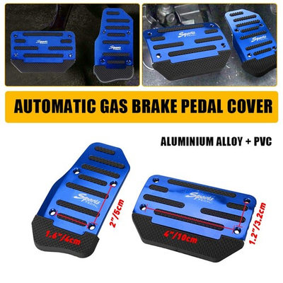 #ad Blue Gas Manual Foot Brake Clutch Pedal Accelerator Pad Cover Accessories Nonsli $11.39
