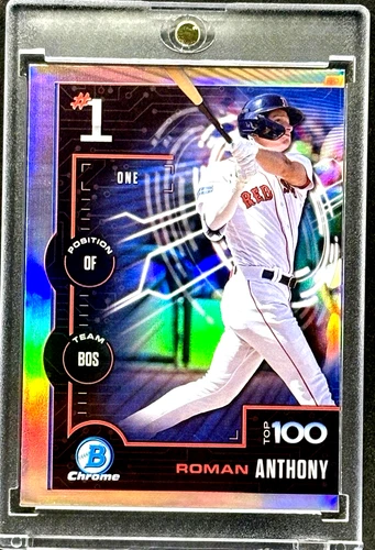 Roman Anthony RARE ROOKIE REFRACTOR BOWMAN #1 PROSPECT INVESTMENT CARD SSP MINT