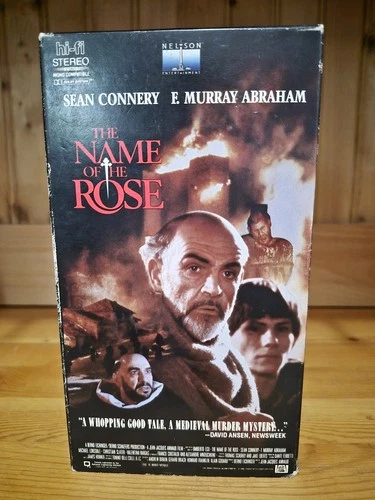 The Name Of The Rose VHS (1986) Nelson Entertainment Release 