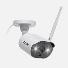 ZOSI 2K 3MP WiFi Add-on Camera, Night Vision, 2-Way Audio Outdoor System