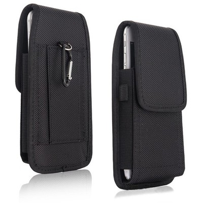 Universal Handy Gürteltasche Gürtel Tasche Quer Nylon CaseClip Etui Schwarz XXXL