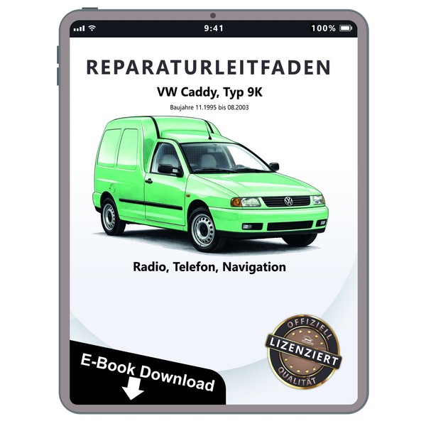 Vw Caddy 9K 1995-2003 Radio Navigation Kommunikation Reparaturleitfaden Ebook-image
