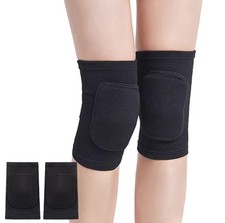 Knee Pads for Women Men, Dance Wrestling Medium, Black