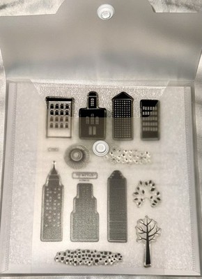 CTMH Close to My Heart Cityscape Acrylic Stamp Set C1563 Buildings Skyscrapers