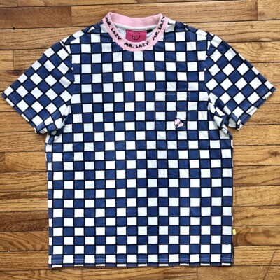 Lazy Oaf x Men Lazy Checkered T-Shirt Size Small