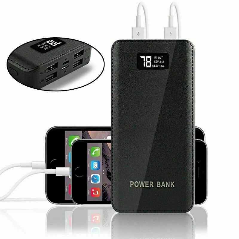 Banco de alimentación portátil de 5000000 mAh batería externa cargador de 4 USB para teléfono celular Foto 3 de 4