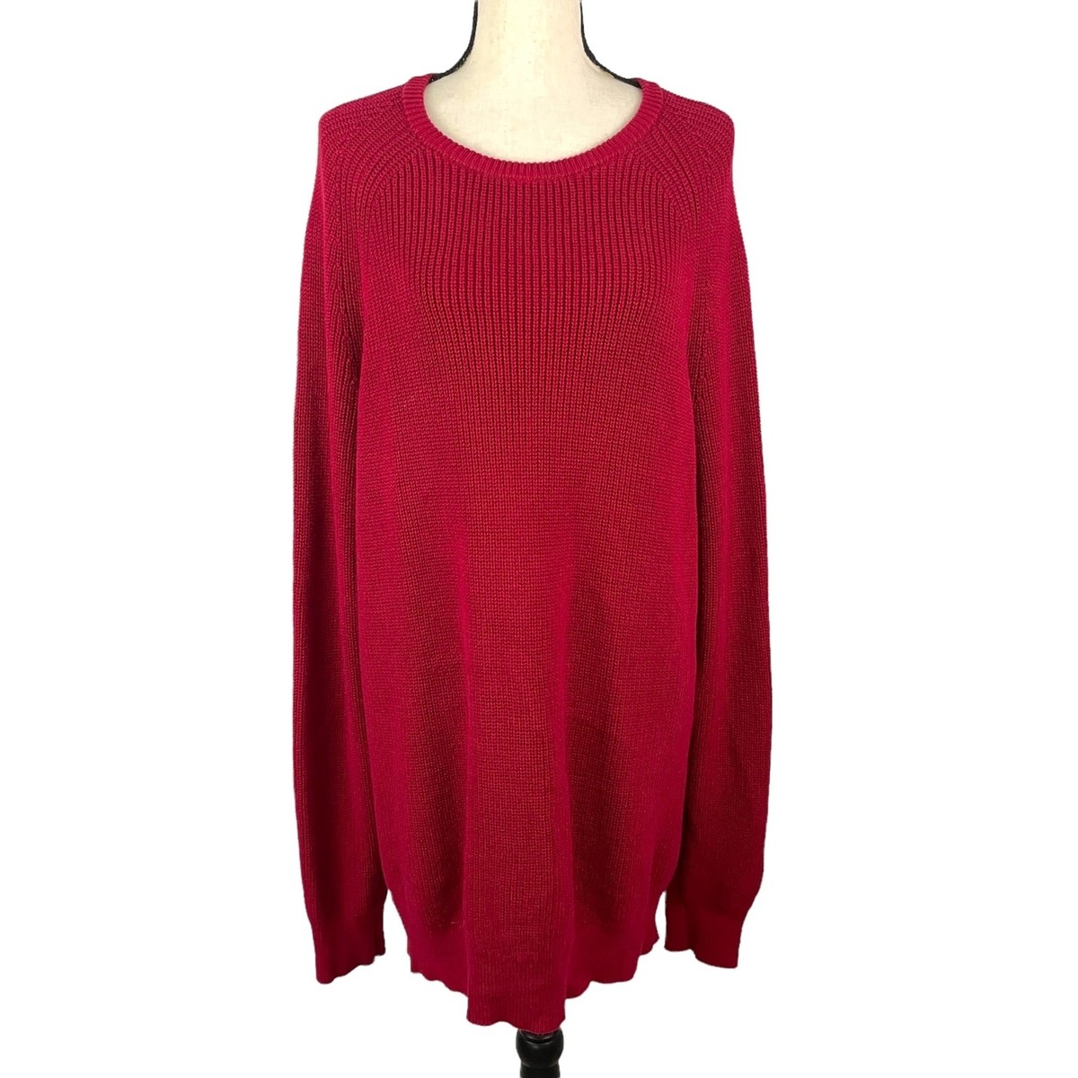 american eagle red sweater dress AMERICAN EAGLE RED KNIT SCOOP NECK SWEATER DRESS XLT TALL