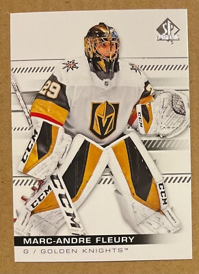 2019-20 MARC-ANDRÉ FLEURY UD SP AUTHENTIC CARD #16 VEGAS GOLDEN KNIGHTS