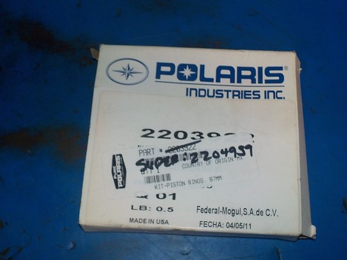 Polaris 14/21 sportsman 850 piston ring kit OEM NOS 2204959 - Picture 2 of 2
