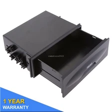 Auto Car Single Din Dash Radio Installation Pocket Storage Box Kit Black Plastic