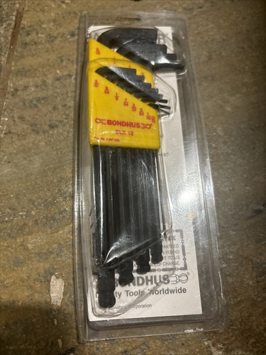 Bondhus 10936 BallDriver Tip Hex Key L-Wrench Set of 12pcs with ProGuard Finish - Picture 3 of 3