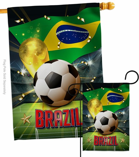 World Cup Brazil Garden Flag Sports Soccer Decorative Gift Yard House Banner - Bild 4 von 19