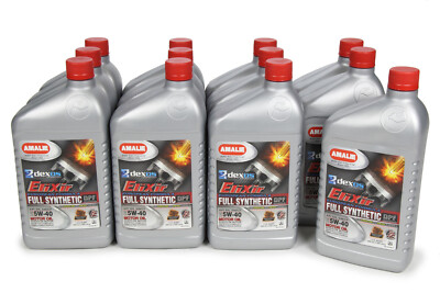 Amalie 160-65796-56 Elixir Full Synthetic 5W-40 Motor Oil Dexos2 Case 12 - 1 qt
