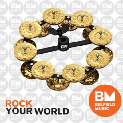 Meinl THH1B-BK Pro Series Hihat Tambourine New product Solid Brass 1 Row Meinl THH1B-BK Pro Series Hihat Tambourine New product Solid Brass 1 Row
