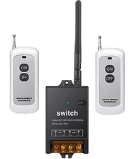 Meskliu Wireless Remote Switch,AC110V/120V/240V/40A Relay with 984FT Long Range,
