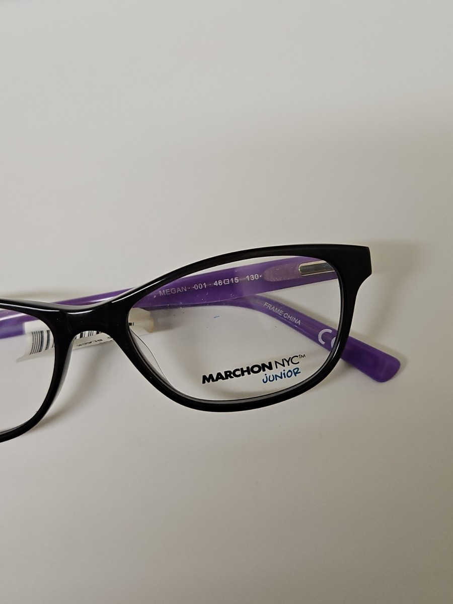 Marchon NYC Junior Kids Black Purple Eyeglasses - Megan 001  display picture 1