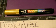 MARKER GOLD DECO COLOR ACRYLIC PAINT 1 COLOR MARVY UCHIDA NIP DECOCOLOR CREAKYAT