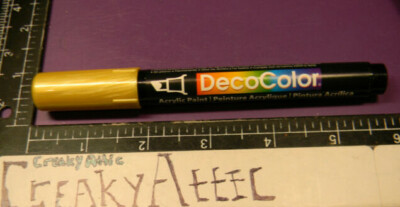 MARKER GOLD DECO COLOR ACRYLIC PAINT 1 COLOR MARVY UCHIDA NIP DECOCOLOR CREAKYAT