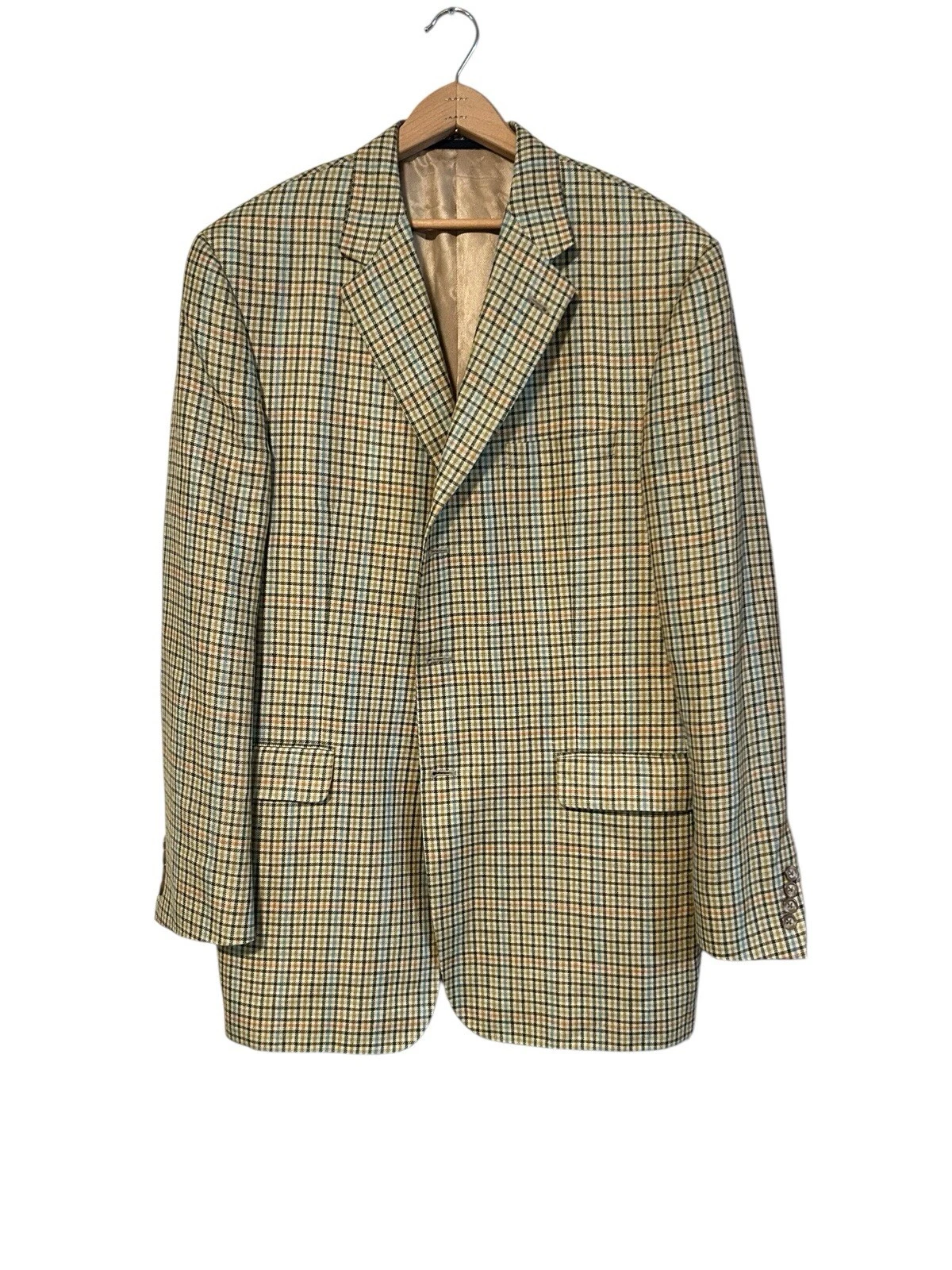 Giacca cappotto sportivo Burberry Kensington misto lino e lana taglia 44 lunga