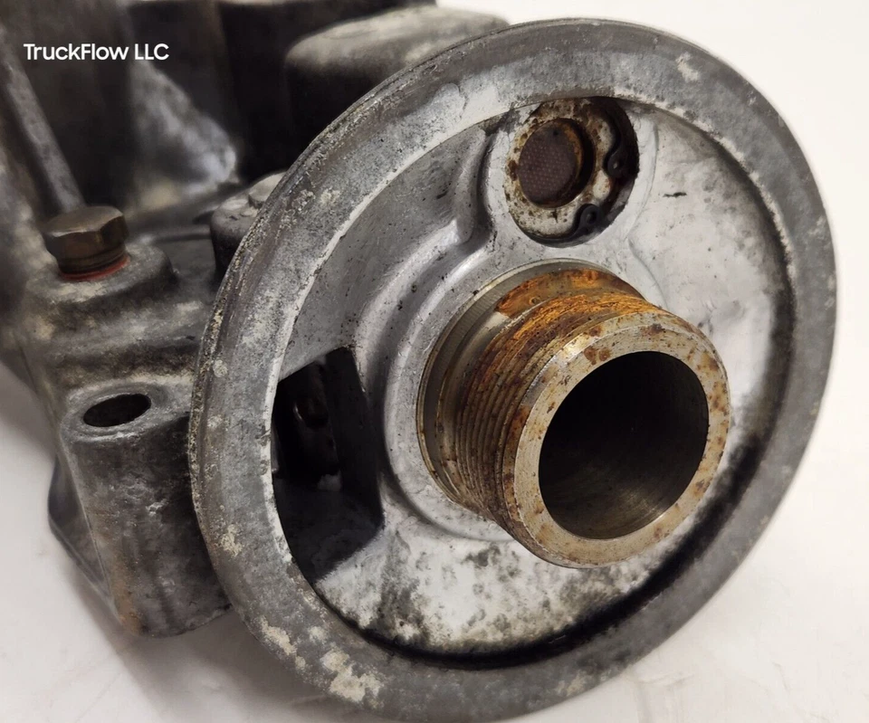 1995-2003 Ford F250 F350 7.3L Super Duty caixa adaptador refrigerador de óleo #1815739C2 - Imagem 3 de 4