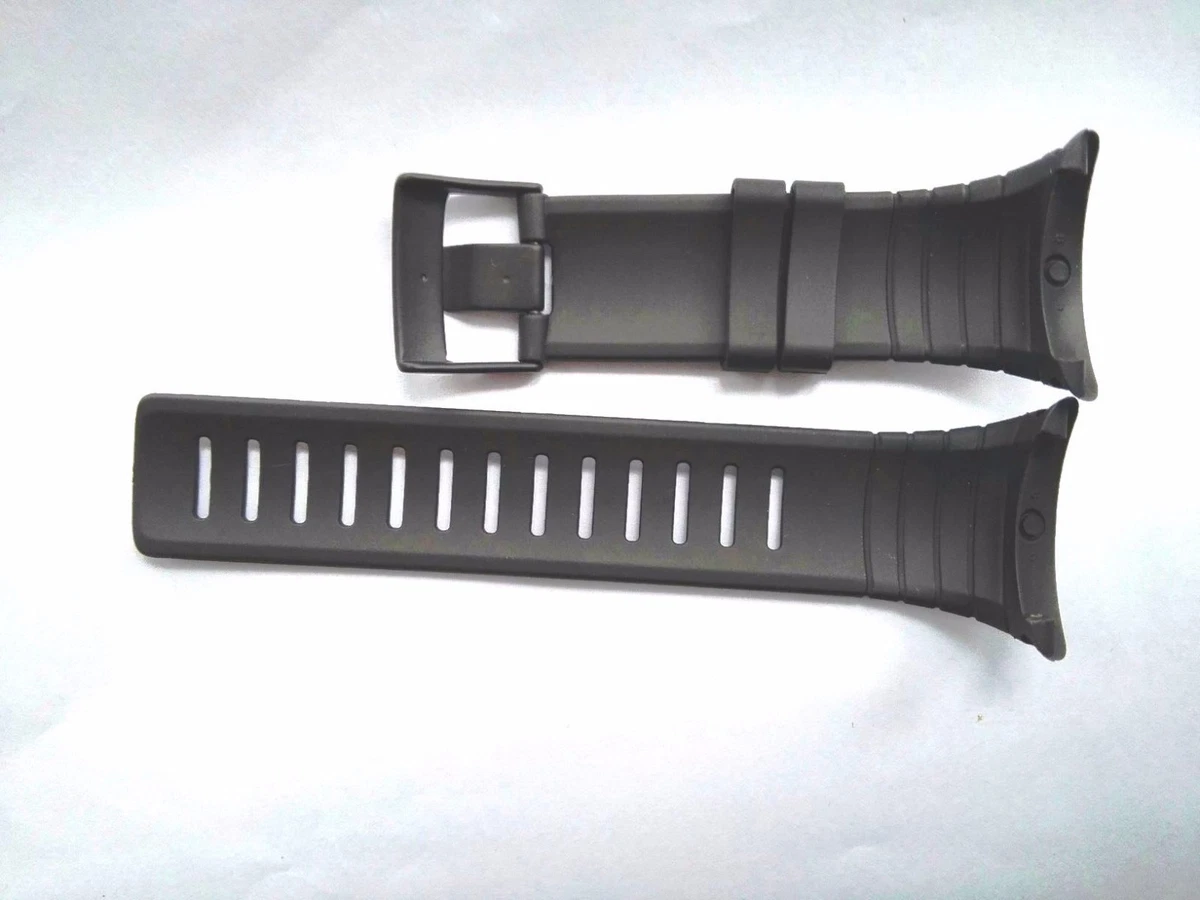 fit SUUNTO CORE Elastomer Black Rubber Strap.band.bracelet w O