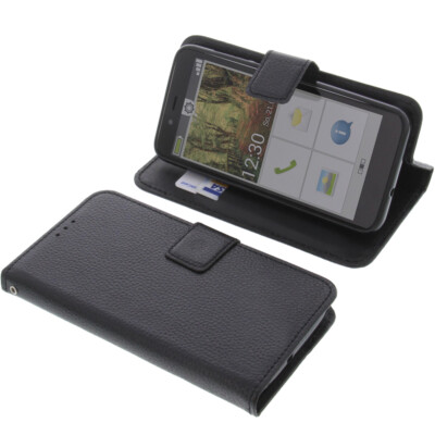 Tasche für Emporia Smart 3 Mini Book-Style Schutz Hülle Handytasche Buch Schwarz