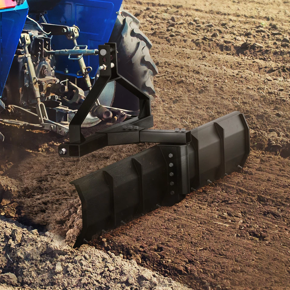 Lâmina de classificação traseira de 3 pontos para trator Cat 0 e Cat 1 arranhador aço 52" largura - Imagem 2 de 4