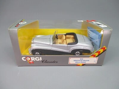 ZA140 CORGI CLASSICS 814 1/43 1:43 Rolls Royce silver dawn 1952 gris métallisé - Photo 1/4