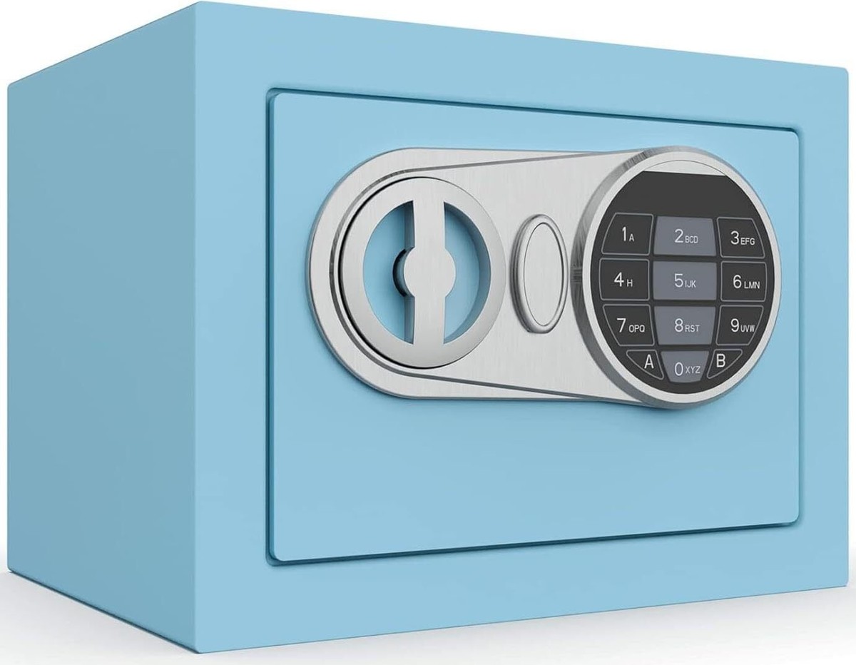 Goldenkey Small Safe Box for Money, Digital Safe Box with