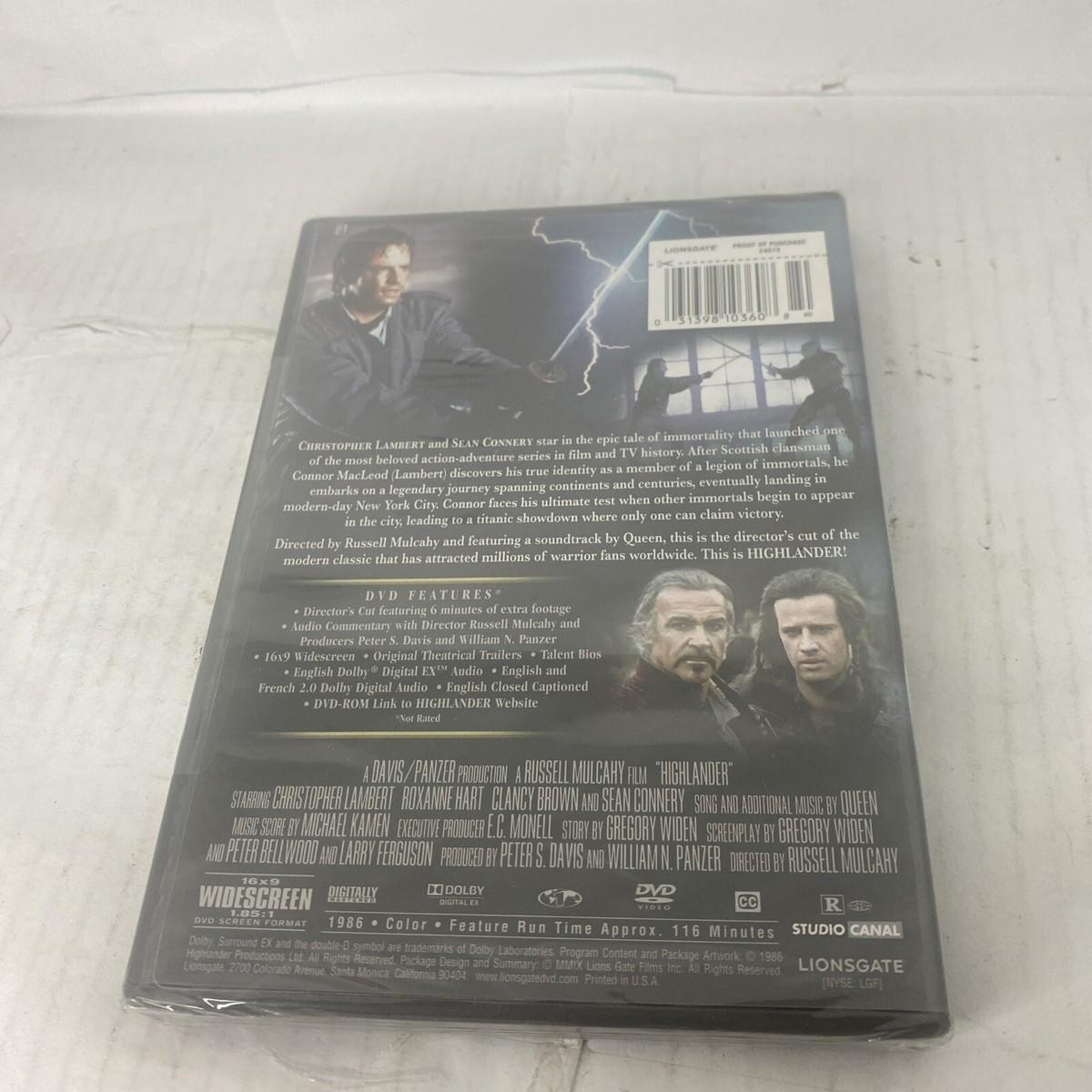 DVD Highlander (, Widescreen- Directors Cut) Christopher Lambert