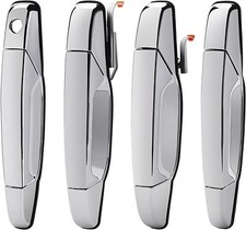 4x Chrome Exterior Door Handle Set For Chevy Tahoe Gmc Yukon Sierra Denali 07-13