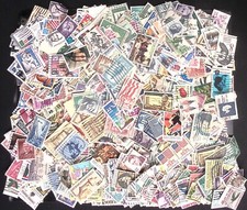 U.S. OFF-PAPER USED STAMP MIX: MOSTLY LARGE, EXCELLENT VARIETY! 1890'S-1990's.