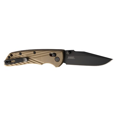 Hogue Deka MagnaCut Cerakote 3.25'' Clip Point Blade, FDE Polymer Handles - 24377