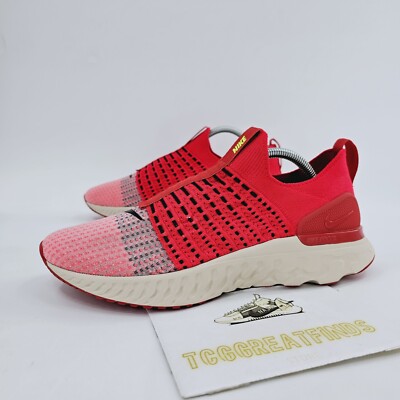 Nike React Phantom Run Flyknit 2 Mens Size 11.5 Running Shoes Siren Red NEW
