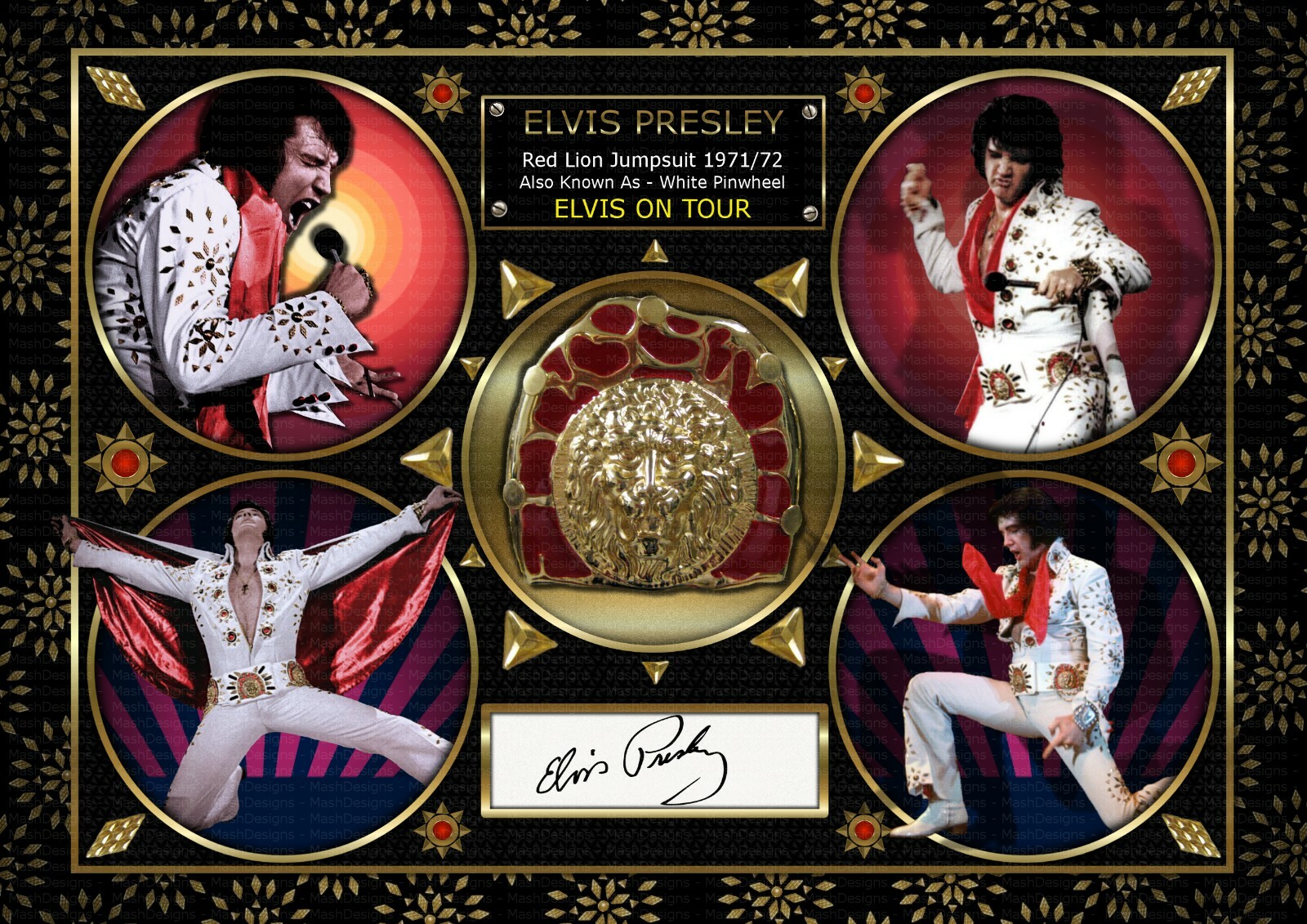 Elvis Presley - 1972 -  Exclusive Limited Edition - A4 Signed PHOTO PRINT 