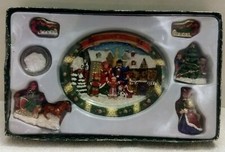Vintage Christmas Theme Miniature Tea Set