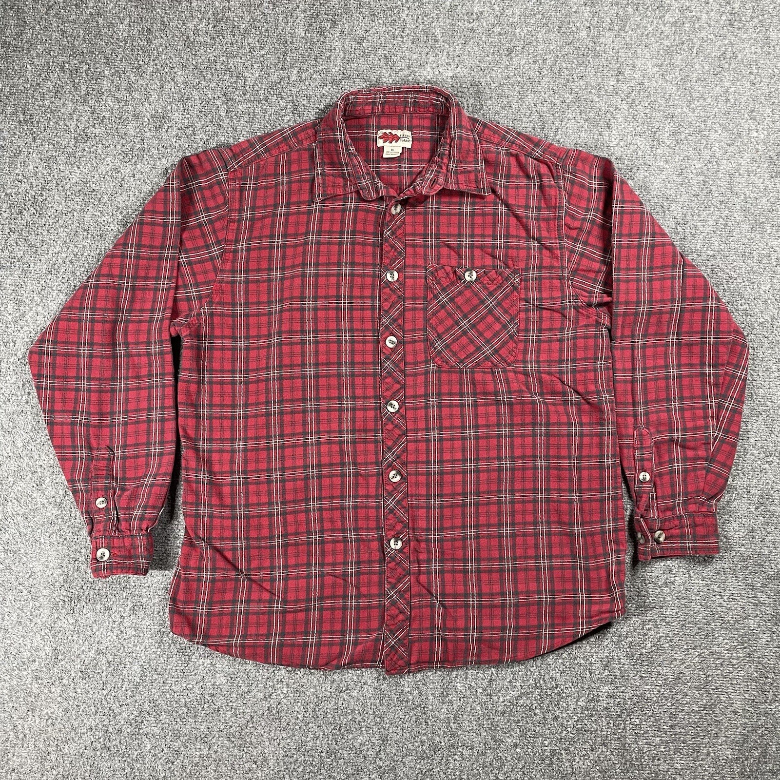 VINTAGE Field n' Forest Flannel Shirt Mens XL Red Pla… Gem