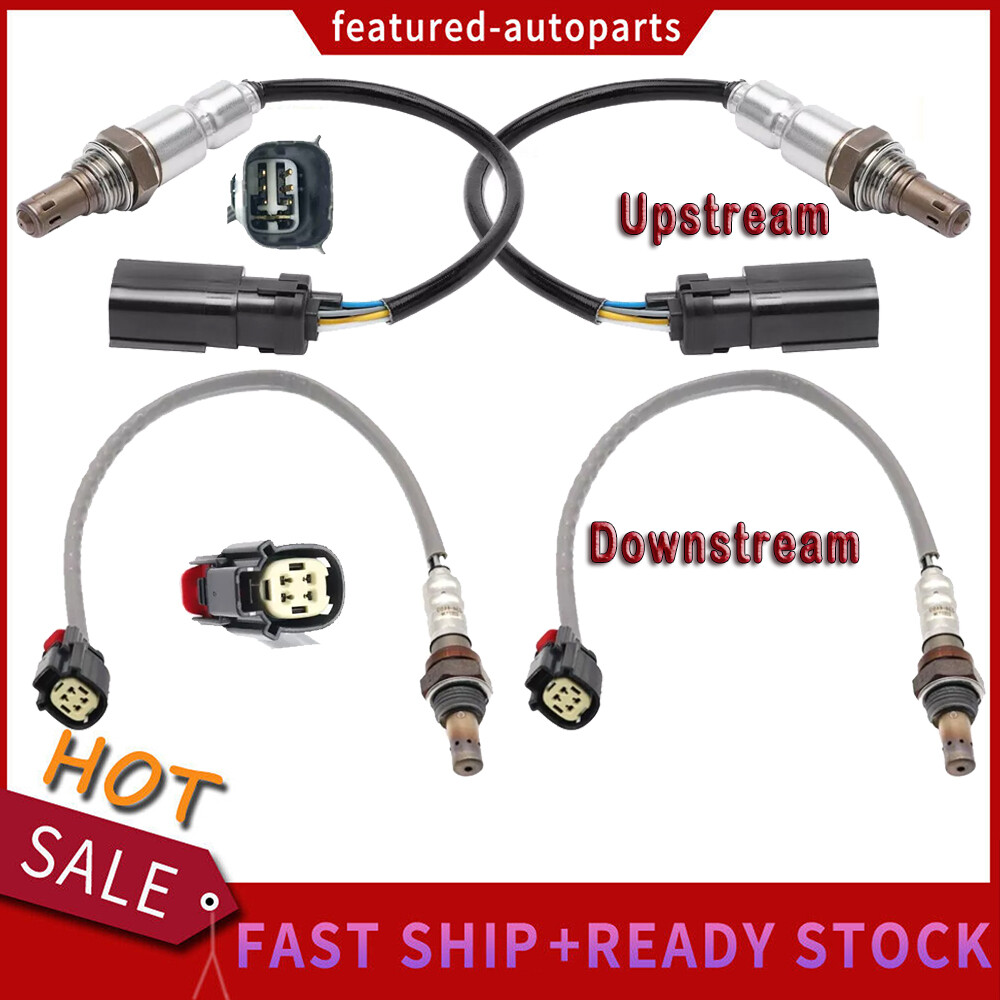 Set of 4 Upstream+Downstream Oxygen Sensors For 2011 2012 Ford Explorer 3.5L V6