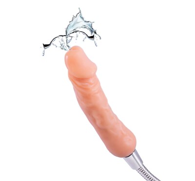 ULTRA REALISTIC SQUIRTING DONG & DOUCHE IN ONE,  6'' X 1,5'', EASY TO USE H2O