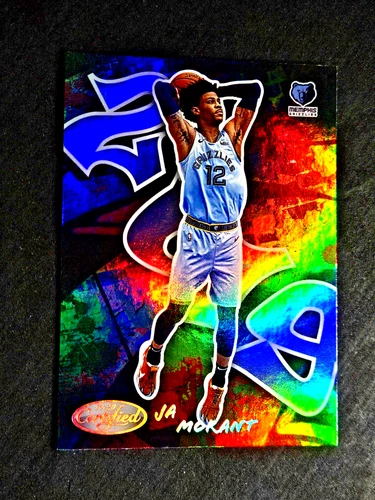 JA MORANT 2019-20 PANINI CERTIFIED GRAFFITI ROOKIE RC #14 Holo Foil MINT