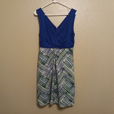 HD In Paris Anthropologie 10 L Blue Green Dress | eBay