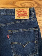 Levi's 550 Jeans Tag 36x31 Actual 36/28 Vintage Made in USA 550-0216 Dark Y2K