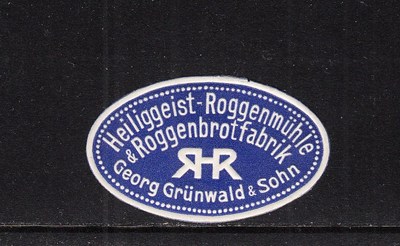 404414/ Siegelmarke - Heiliggeist Roggenmühle Georg Grünwald & Sohn 