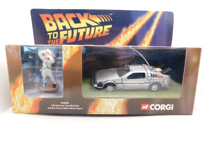CORGI TOYS * DELOREAN TIME MACHINE * BACK TO THE FUTURE * 1:36 * OVP