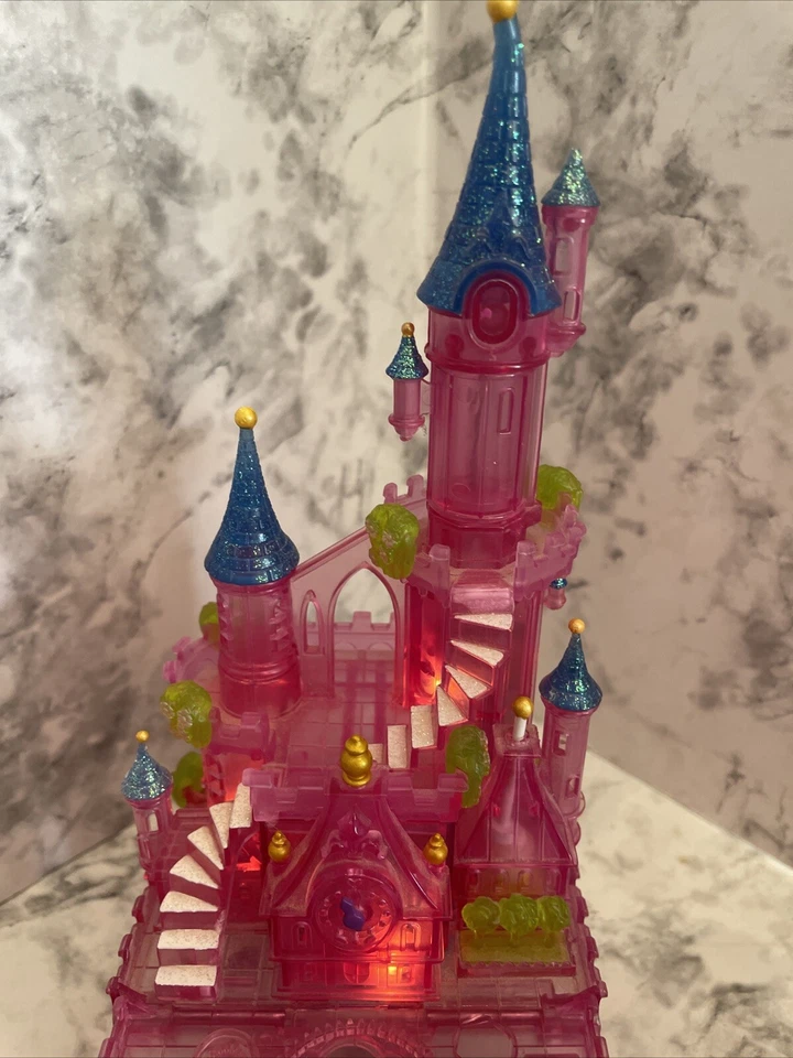 Vintage Polly Pocket Bluebird 1995 Disney Cenicienta’s Pink Castle Luces Como Está Foto 4 de 4