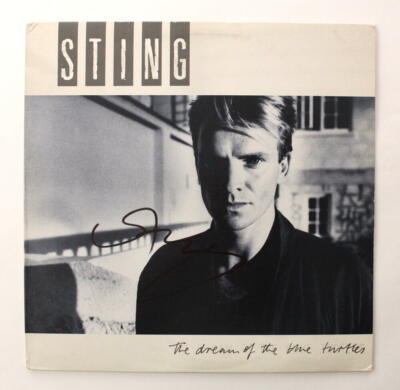 STING SIGNED AUTOGRAPH ALBUM VINYL RECORD DREAM OF THE BLUE