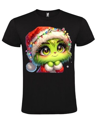 T-Shirt/Damen/Herren/Unisex/Grinch Baby/Weinachten/Licht./Geschenk/Lustig/Spruch