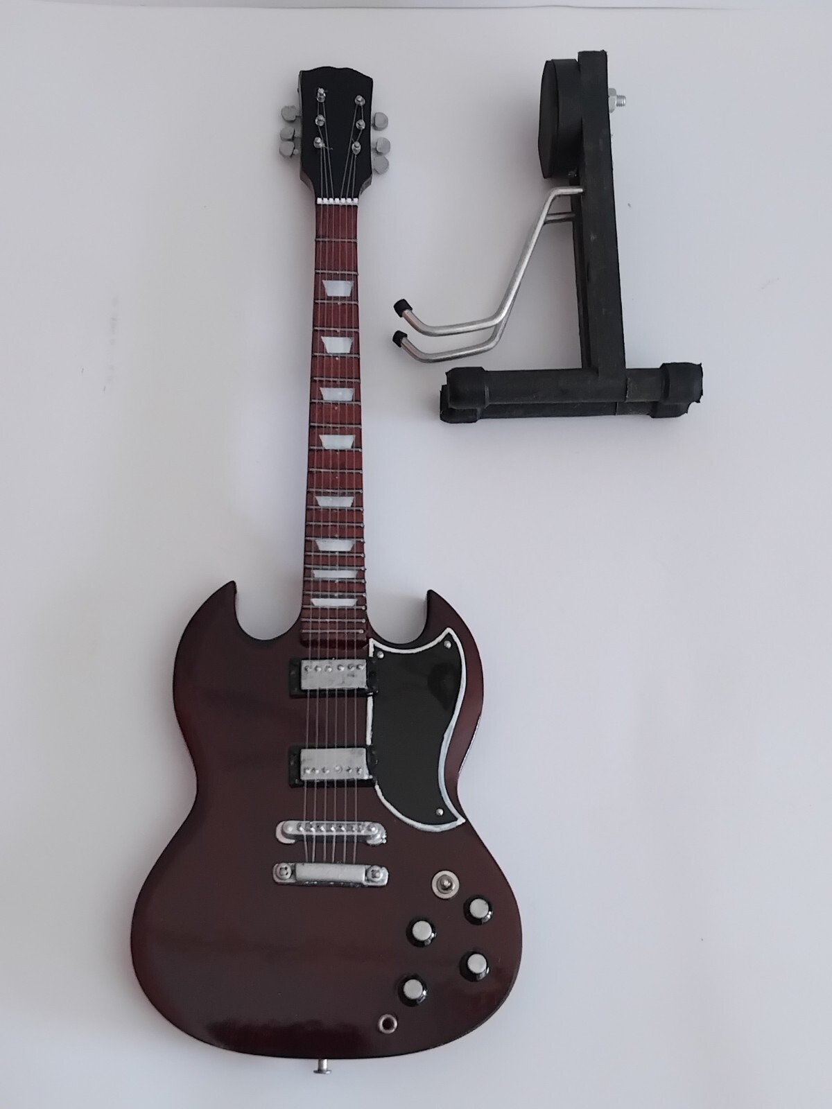 Miniature Guitar Angus Young AC/DC Gibson SG Signature Replica for Display Only